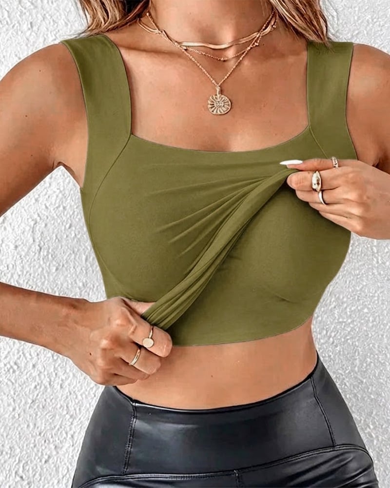MaryComfy U Neck Shapewear Built-in Bra Tank